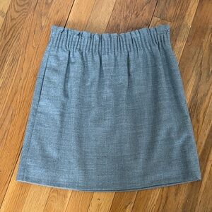 Elastic Waist Gray Skirt